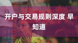 开户与交易规则深度 早知道